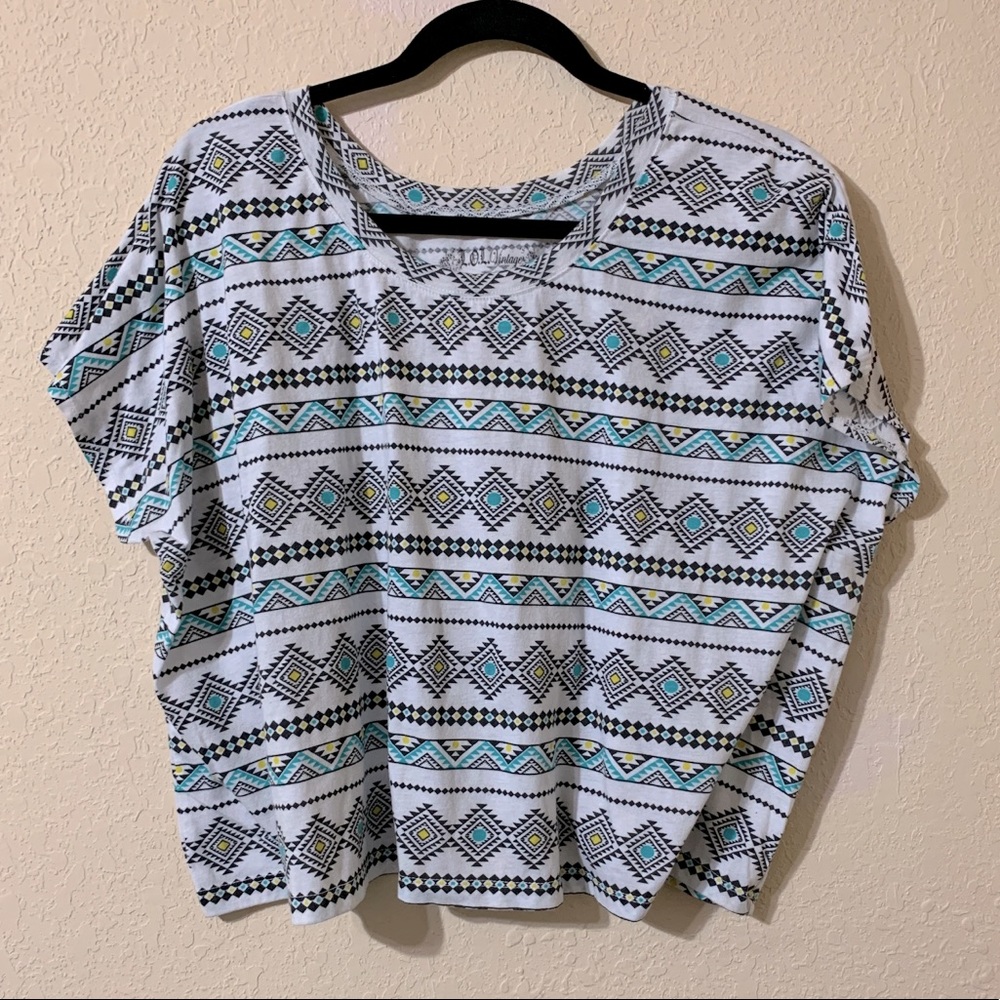 Target LOL Vintage Batwing Cropped Top Festival XL